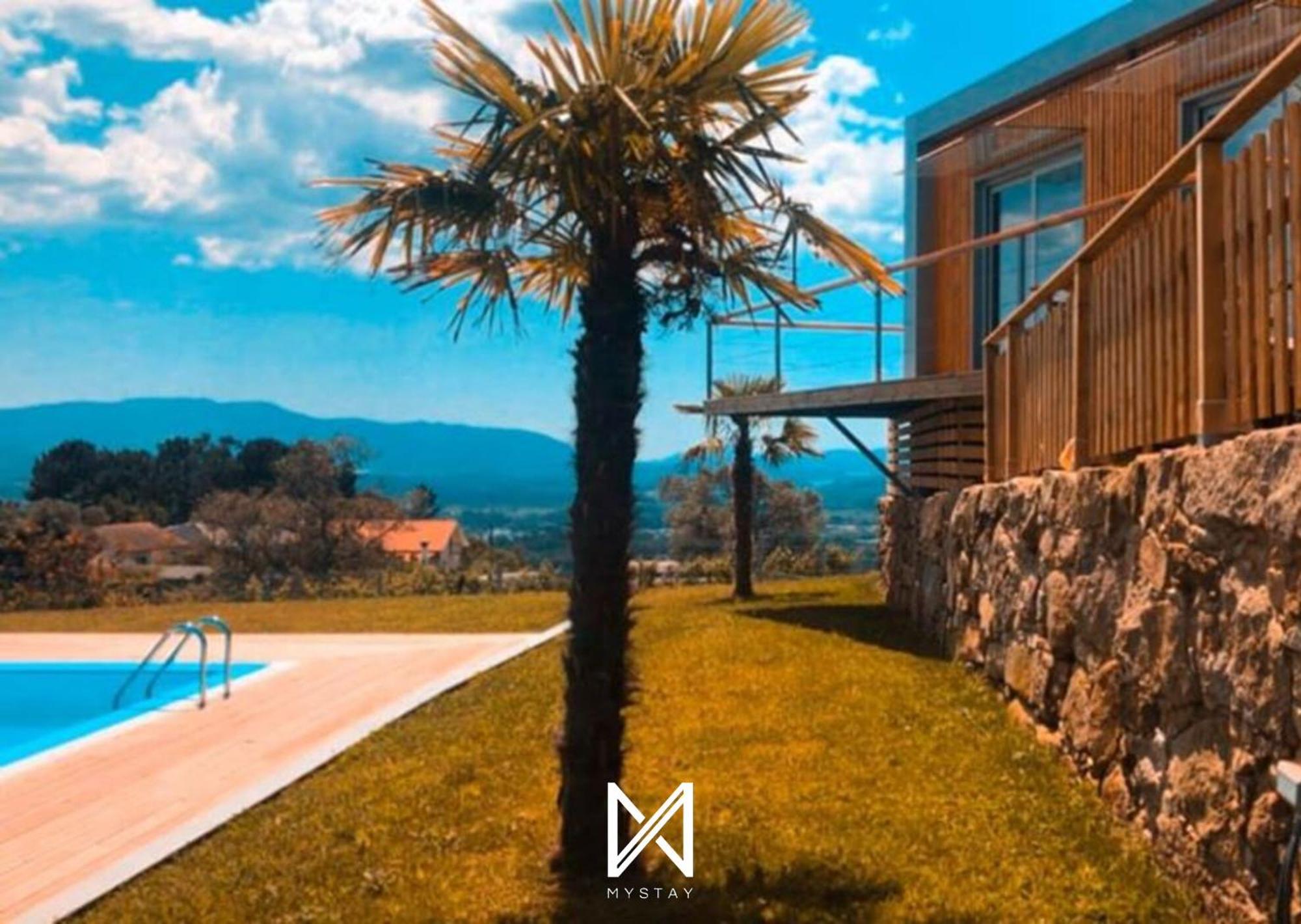 Bungalow acolhedor com piscina em Valença by MyStay Exterior foto